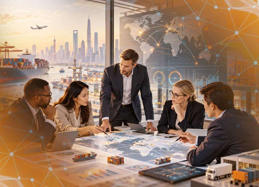 Business leaders assessing tariff uncertainty and international market entry strategy in 2026