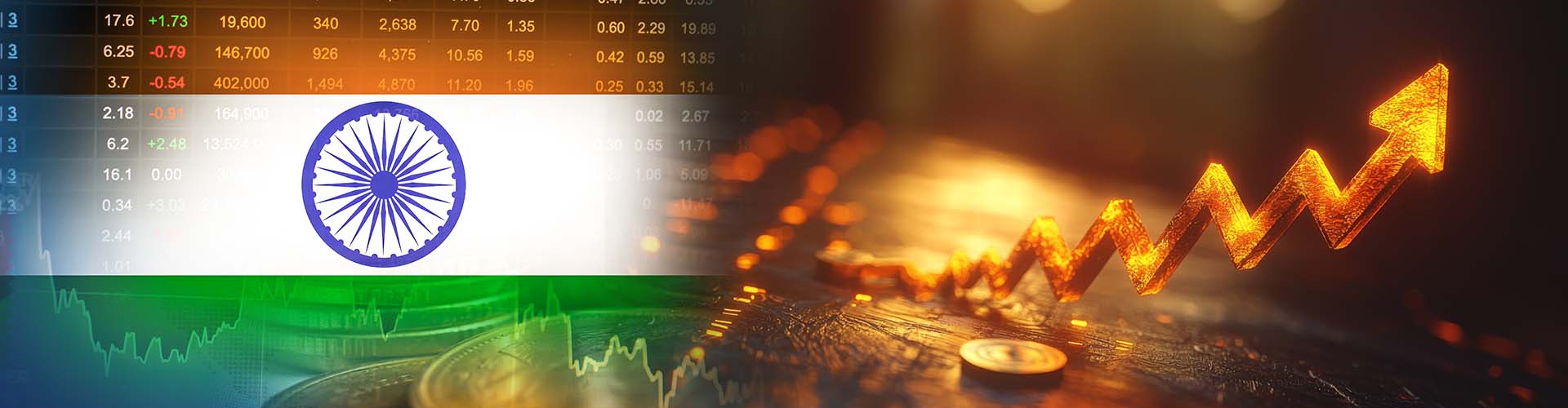 India economy growth, stock market increase, investment trends